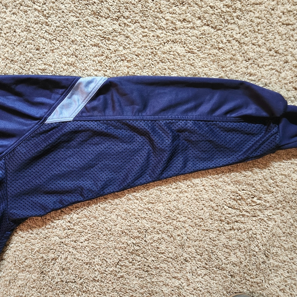VTG Nike full zip track jacket Size L Color Navy with light blue accent - Picture 5 of 10